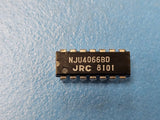 (2PCS) NJU4066BD JRC SPST, 4 Func, 1 Channel, CMOS, PDIP14