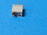 (4 PCS) 64WR-100K BI TECH Res Cermet Trimmer 100K Ohm 10% 0.25W(1/4W)