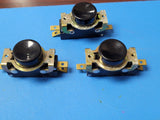 (1 PC) ABB1 UNIMAX PUSH BUTTON SWITCH BLACK 15A, 125, 250VAC