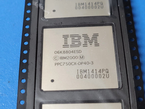 (1 PC) IBM25PPC750CX-DP40-3T RISC Microprocessor, 32-Bit, 466MHz, CMOS, PBGA256