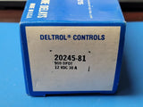 (1PC) 20245-81 DELTROL Power Relay 12VDC DPDT 30Amps Base Mount Screw Terminals