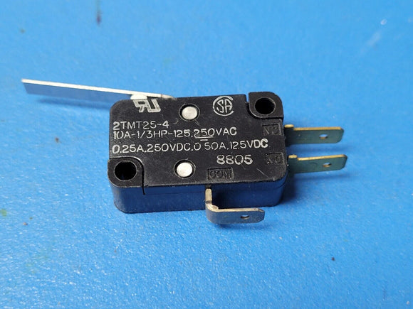 (1 PC) 2TMT25-4 UNIMAX SPDT - Subminiature Leaf Switch - 250 VAC - 10 Amp