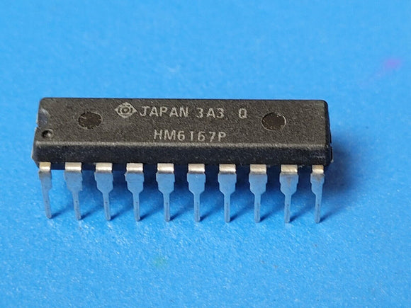 (2 PCS) HM6167P HITACHI Standard SRAM, 16KX1, 70ns, CMOS, PDIP20