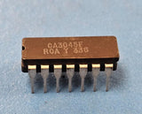 (2PCS) CA3045F RCA Transistor, 0.05A, 5-Element, Silicon, NPN, DIP14