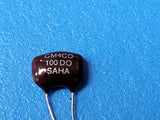 (10 PCS) DM10 Susco Dipped Mica Capacitor 10pf 500vdc 5% Radial Leads