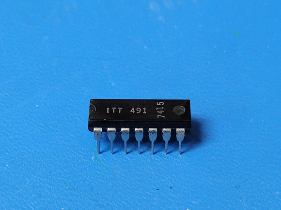 (2 PCS) ITT491 RARE VINTAGE 1974 D/C MOS-to-LED Segment & Digit Driver IC