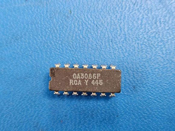 (1 PC) CA3086 CA3086F RCA/FSC RF Transistor 0.05A 5-Element NPN CDIP14