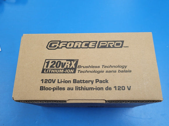 (1 PC) YOL120BAT2.5 G-FORCE PRO 120V 120vRX Lithium Ion 2.5 aH Battery