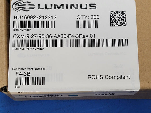 (10 PCS) CXM-9-27-95-36-AA30-F4-3 LUMINUS LED COB CXM-9 GEN3 WHT SQ 2700K ROHS