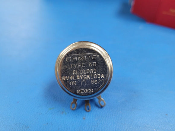 (1 PC) RV4LAYSA103A CLU1031 OHMITE POT 10K OHM 2W CARBON LINEAR