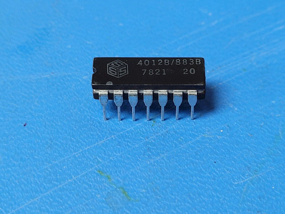 (1 PC) 4012B/883B SSS NAND Gate 2-Element 4-IN CMOS 14-Pin CDIP VINTAGE 1978