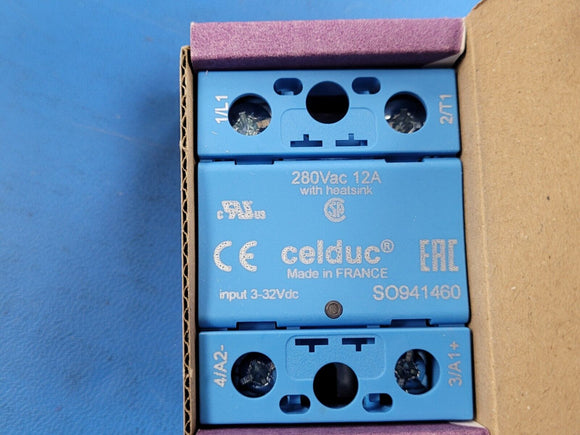 (1 pc) SO941460 CELDUC Power Solid State Relay 12A/12-280V ROHS