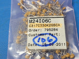 (53 PCS) C317C330K2G5CA KEMET MLCC CAP 33pF 200V C0G 10% RADIAL LEAD