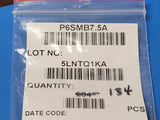 (10 PCS) P6SMB7.5A LITTELFUSE TVS DIODE 6.4VWM 11.3V DO214AA ROHS
