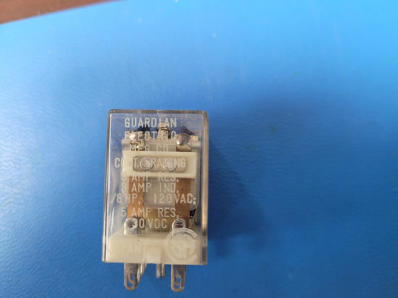 (1 PC) IR-1330-2C-120A, A410-363731-15 GUARDIAN Relay DPDT 5A 120V 50-60Hz 8 PIN
