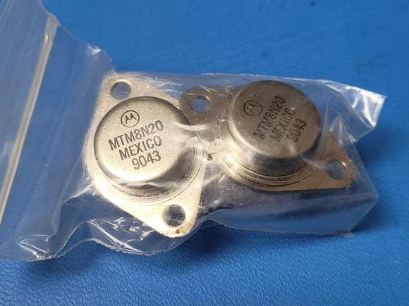 (1 PC) MTM8N20 MOT FET, Transistor 8A 200V 0.4ohm N-Channel TO-204AA