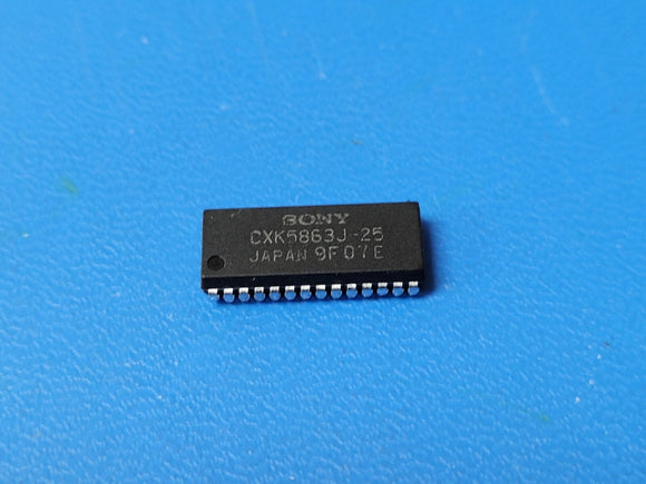 (1 PC) CXK5863J-25 SONY Standard SRAM, 8KX8, 25ns, CMOS, SOJ-28