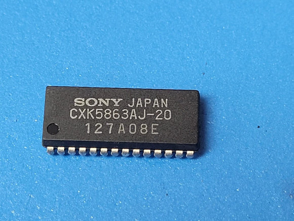 (1 PC) CXK5863AJ-20 SONY Standard SRAM, 8KX8, 20ns, CMOS, SOJ-28