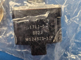 MS24523-31 1TL1-5 Toggle Switch, SPDT, Latched, Momentary, 15A, 28VDC, Lever