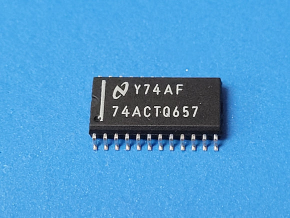 (2 PCS) 74ACTQ657SC NSC IC Bus Transceiver, 1-Func, 8-Bit, CMOS, SOIC-24