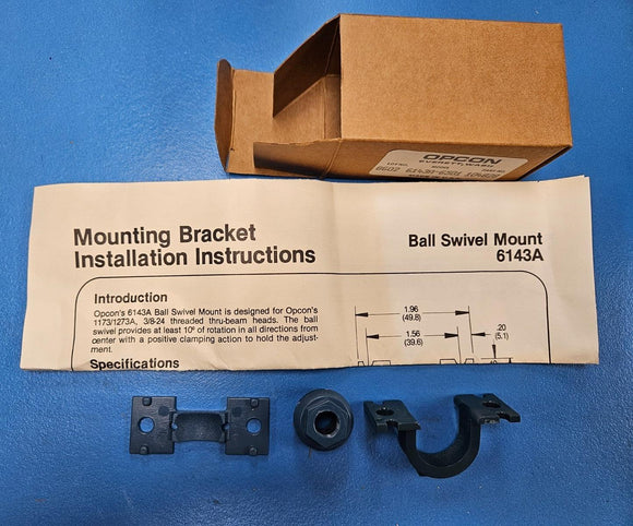 (1PC) 6143A-6501 OPCON Photoelectric Mounting Bracket P/N 104828 w/ Instructions