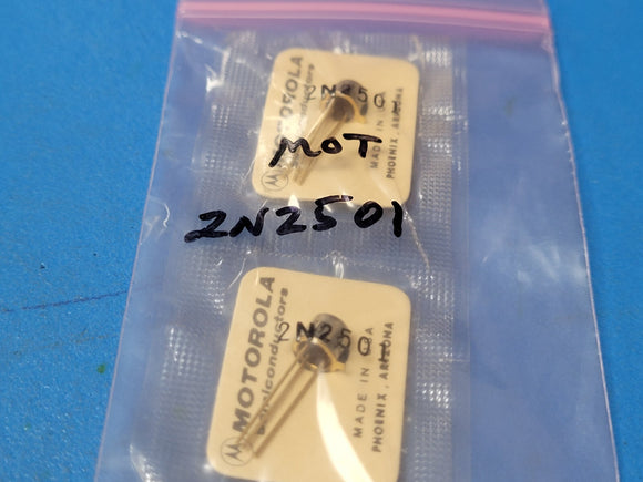 (2 PCS) 2N2501 MOT SWITCHING TRANSISTOR NPN SILICON TO-18 (TO-206AA)