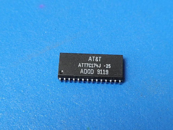 (2 PCS) ATT7C174J-25 AT&T Cache Tag SRAM, 8KX8, 25ns, CMOS, SOJ-28
