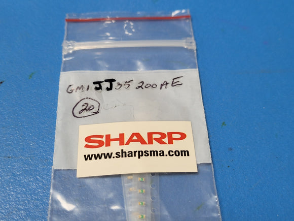 (20 PCS) GM1JJ35200AE SHARP LED ORANGE CLEAR 1608 SMD