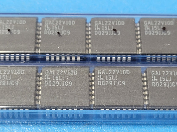 (2 PCS) GAL22V10D-15LJ LATTICE IC PLD 10MC 15NS 28PLCC
