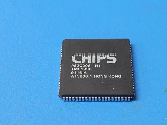 (1 PC) P82C206, P82C206H1 CHIPS & TECH IC 84 PIN PLCC