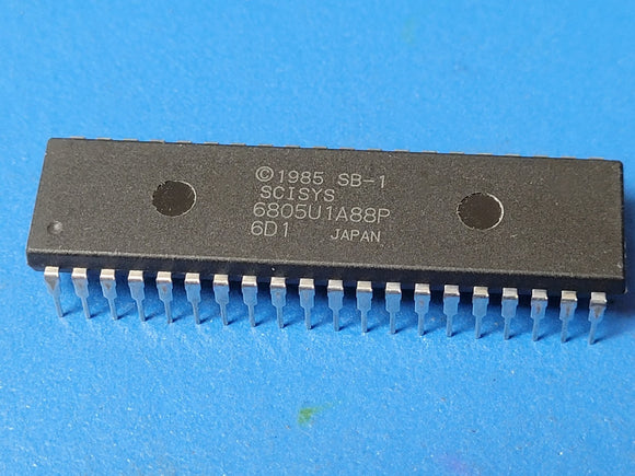 (1 PC) HD6805U1A88P HITACHI Microcontroller, 8-Bit, 6805 CPU, 1MHz, CMOS, PDIP40