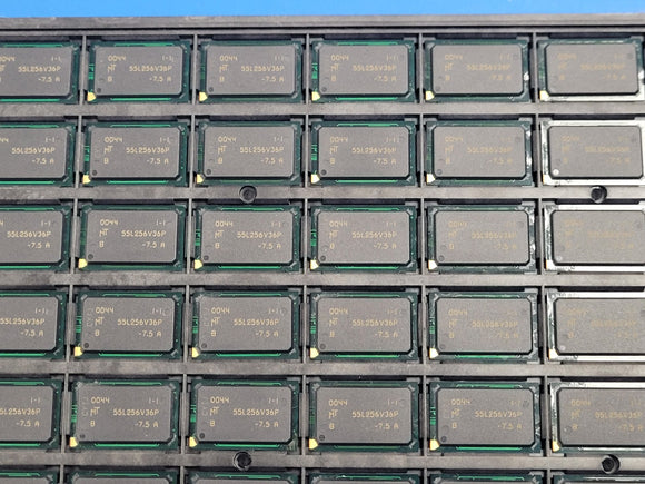 (2 PCS) MT55L256V36PB-7.5A MICRON ZBT SRAM, 256KX36, 4.2ns, CMOS, BGA-119