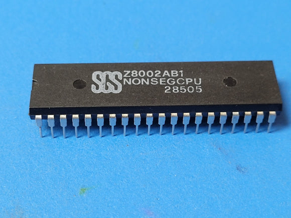(1 PC) Z8002AB1 SGS Microprocessor, 16-Bit, 6MHz, MOS, PDIP40