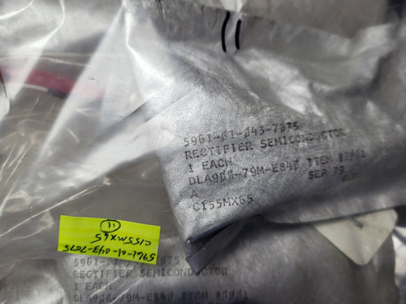 (1 PC) 5961-01-043-7075 (C155MX65) GE RECTIFIER SCR, Stud