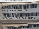 (50 PCS) 2322-241-1324  RESISTOR, METAL FILM, 2.4M 1/4W 5% 200ppm AXIAL ROHS