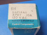 (1 PC) KAP-14AG-120 P&B General Purpose Relays 3PDT 10A 120VAC 2.25K Ohm