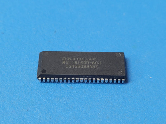 (2 PCS) MSM5118160D-60J OKI Fast Page DRAM, 1MX16, 60ns, CMOS, SOJ-42
