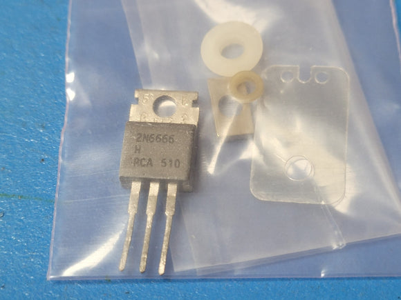 (1 PC) 2N6666 RCA Power Bipolar Transistor 8A 40V PNP TO-220AB