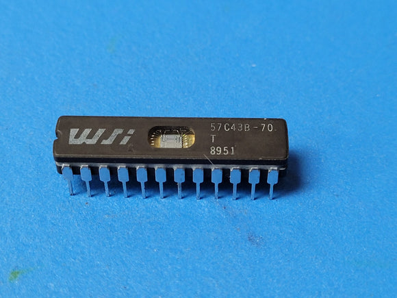 (1 PC) WS57C43B-70T WSI UVPROM, 4KX8, 70ns, CMOS, CDIP24
