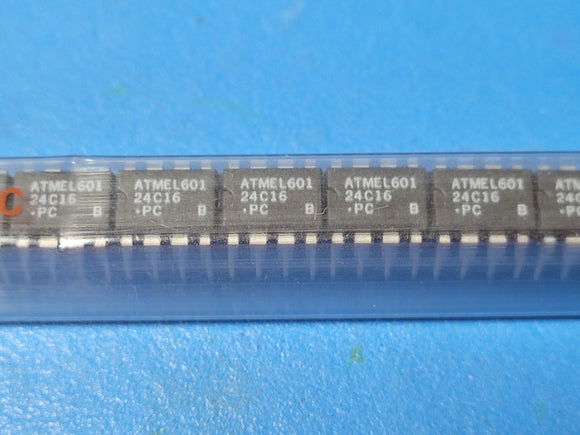 (2 PCS) AT24C16-10PC ATMEL EEPROM, 2KX8, Serial, CMOS, PDIP8