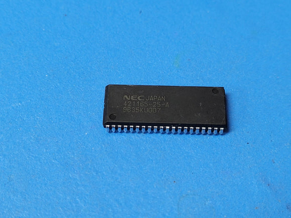 (2 PCS) UPD421165-25-A NEC EDO DRAM, 64KX16, 70ns, CMOS, SOJ-40