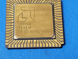 (1 PC) R80186 AMD Microprocessor, 16-Bit, 8MHz, CMOS, CLCC68
