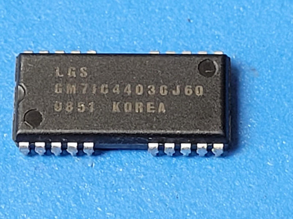 (1 PC) GM71C4403CJ-60 LGS EDO DRAM, 1MX4, 60ns, CMOS, SOJ-20