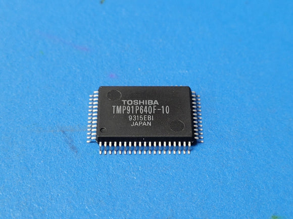 (1 PC) TMP91P640F-10 TOSHIBA Microcontroller, 8-Bit, OTPROM, CMOS, PQFP64