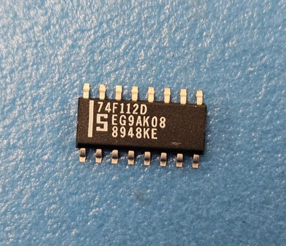 (10PCS) 74F112D Signetics J-K Flip-Flop, 2-Func, Negative Edge, TTL, SOIC16