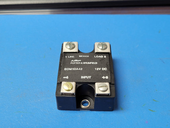 (1 PC) EOMIDA42-12V (3737) P&B SOLID STATE RELAY 10A 12VDC 120VAC PANEL MOUNT
