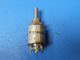 (1) M3786/20-336 Switch Rotary SP3T 3 Flatted Shaft Solder Lug 0.2A 220VAC 28VDC