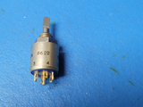 (1) M3786/20-336 Switch Rotary SP3T 3 Flatted Shaft Solder Lug 0.2A 220VAC 28VDC