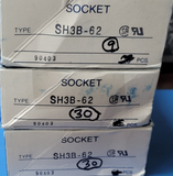 (3) SH3B-62 IDEC Relay Socket, 11 Pin, 3 Pole, 300 V, 10 A, PCB Mount, SH Series