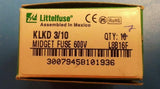 (Box of 10) KLKD.300 or KLKD3/10 - KLKD Series Fast Blow, 0.3A, 600VAC, 600VDC
